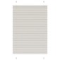 vidaXL Πλισέ περσίδα ανοιχτό γκρι 85x150 cm Πλάτος υφάσματος 84,4 cm