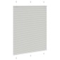vidaXL Πλισέ περσίδα ανοιχτό γκρι 110x150 cm Πλάτος υφάσματος 109,4 cm