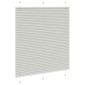 vidaXL Πλισέ περσίδα ανοιχτό γκρι 115x150 cm Πλάτος υφάσματος 114,4 cm