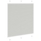 vidaXL Πλισέ περσίδα ανοιχτό γκρι 115x150 cm Πλάτος υφάσματος 114,4 cm