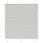 vidaXL Πλισέ περσίδα ανοιχτό γκρι 115x150 cm Πλάτος υφάσματος 114,4 cm