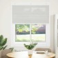 vidaXL Πλισέ περσίδα ανοιχτό γκρι 120x150 cm Πλάτος υφάσματος 119,4 cm