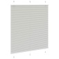 vidaXL Πλισέ περσίδα ανοιχτό γκρι 120x150 cm Πλάτος υφάσματος 119,4 cm