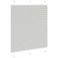 vidaXL Πλισέ περσίδα ανοιχτό γκρι 120x150 cm Πλάτος υφάσματος 119,4 cm