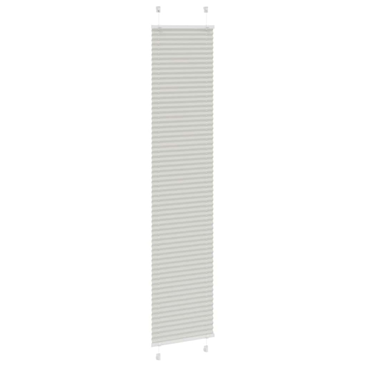 vidaXL Πλισέ περσίδα ανοιχτό γκρι 40x200 cm Πλάτος υφάσματος 39,4 cm