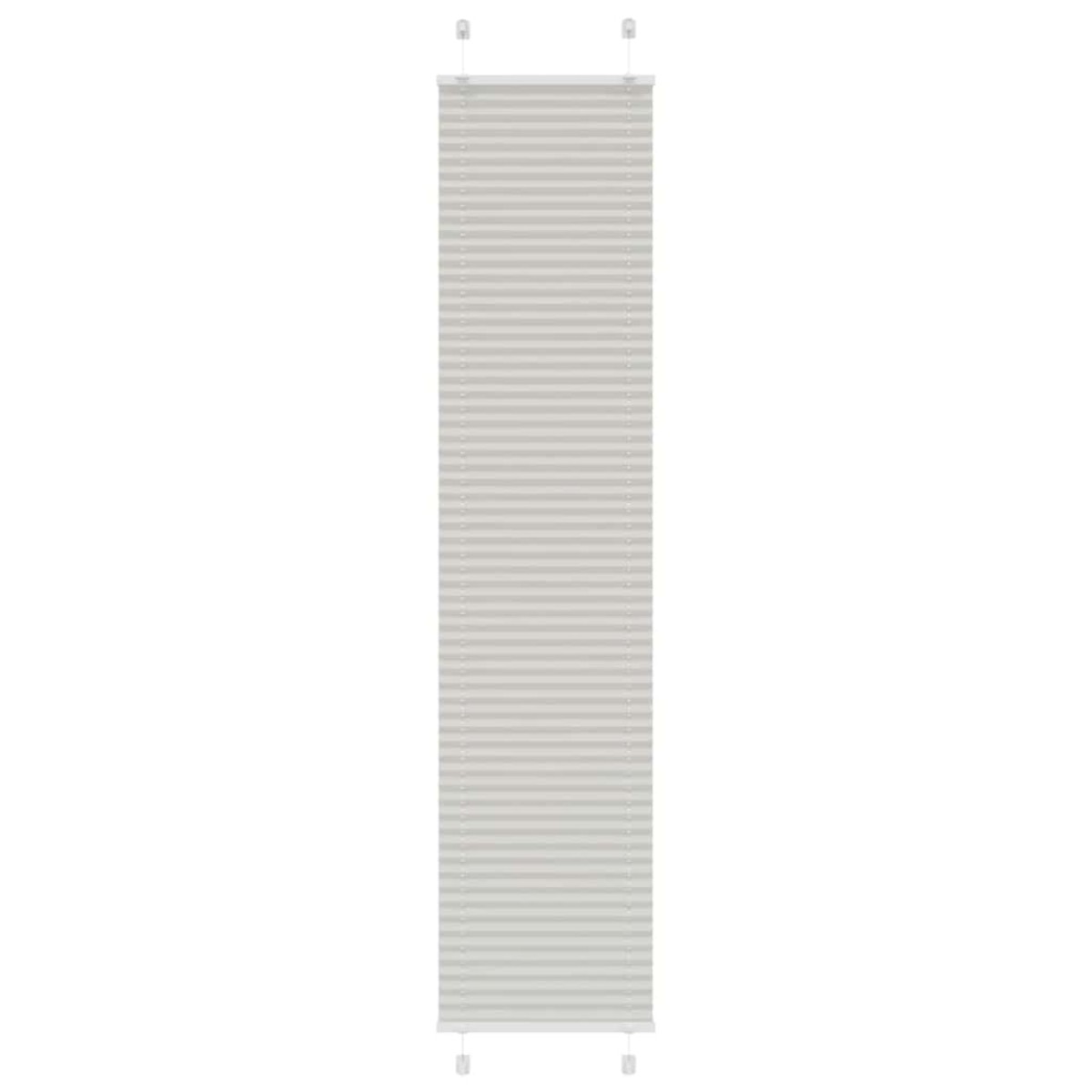 vidaXL Πλισέ περσίδα ανοιχτό γκρι 45x200 cm Πλάτος υφάσματος 44,4 cm