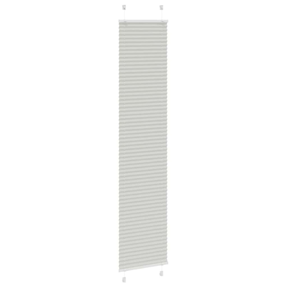 vidaXL Πλισέ περσίδα ανοιχτό γκρι 45x200 cm Πλάτος υφάσματος 44,4 cm