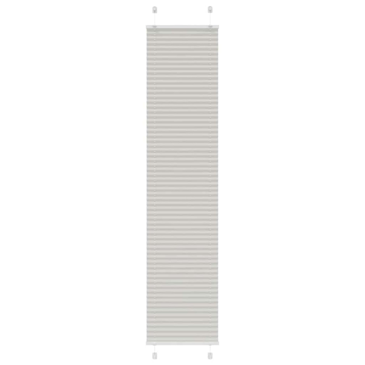 vidaXL Πλισέ περσίδα ανοιχτό γκρι 50x200 cm Πλάτος υφάσματος 49,4 cm