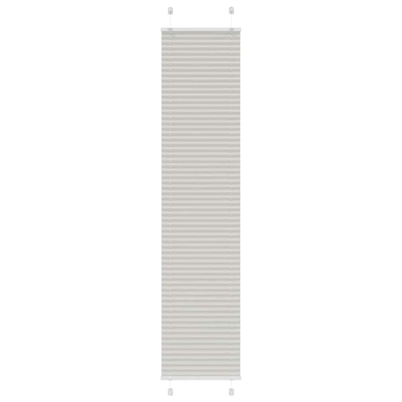 vidaXL Πλισέ περσίδα ανοιχτό γκρι 50x200 cm Πλάτος υφάσματος 49,4 cm
