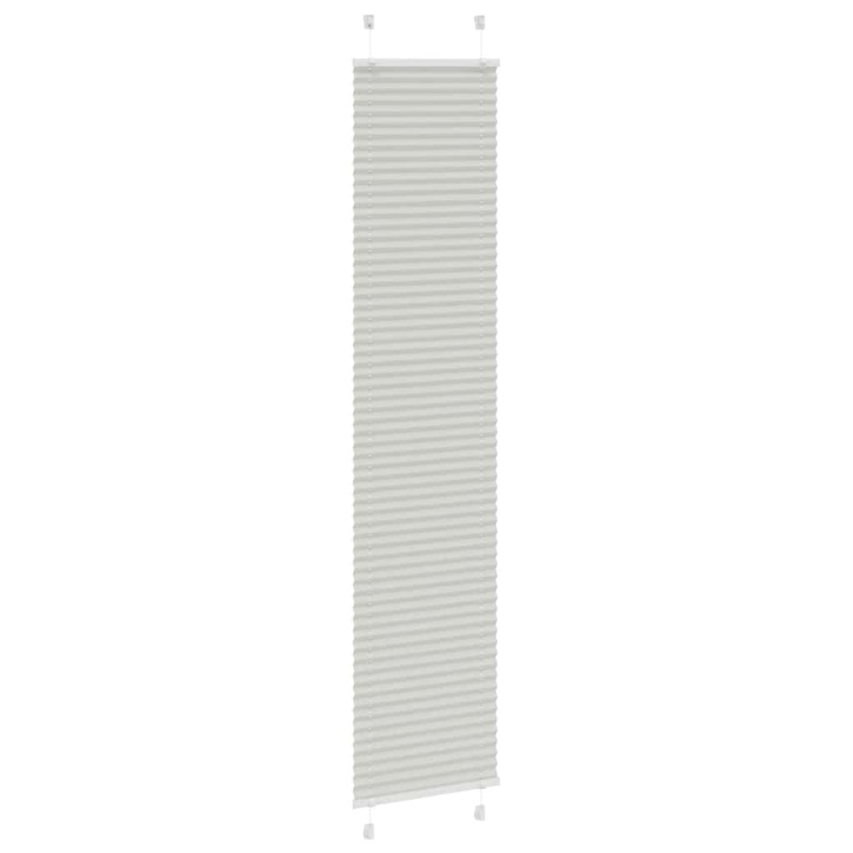 vidaXL Πλισέ περσίδα ανοιχτό γκρι 50x200 cm Πλάτος υφάσματος 49,4 cm