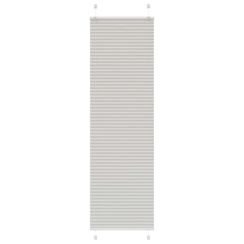 vidaXL Πλισέ περσίδα ανοιχτό γκρι 60x200 cm Πλάτος υφάσματος 59,4 cm