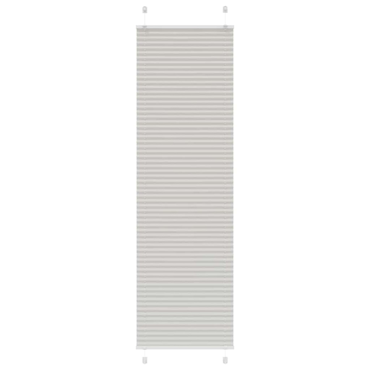 vidaXL Πλισέ περσίδα ανοιχτό γκρι 60x200 cm Πλάτος υφάσματος 59,4 cm