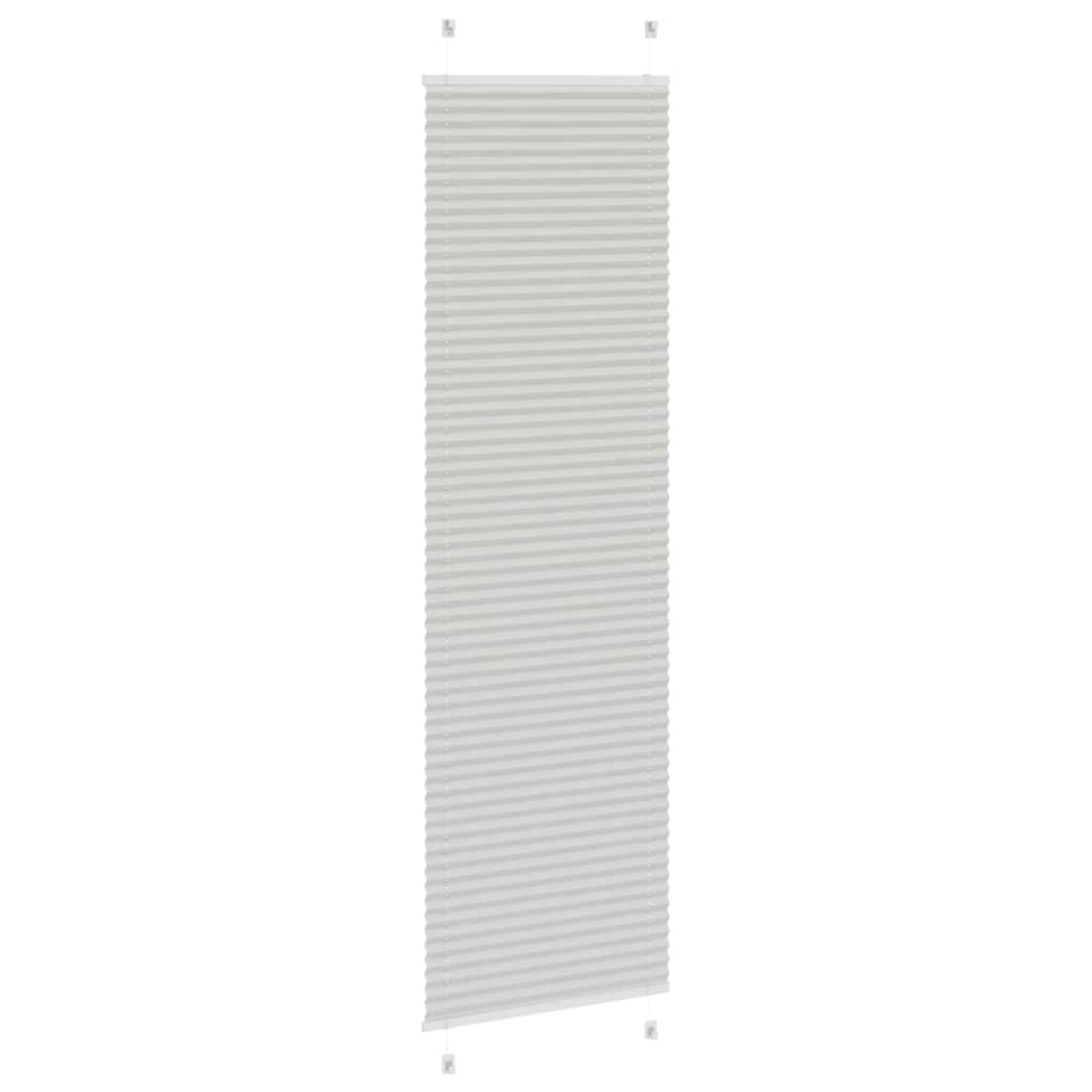 vidaXL Πλισέ περσίδα ανοιχτό γκρι 60x200 cm Πλάτος υφάσματος 59,4 cm