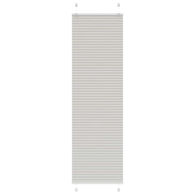 vidaXL Πλισέ περσίδα ανοιχτό γκρι 60x200 cm Πλάτος υφάσματος 59,4 cm
