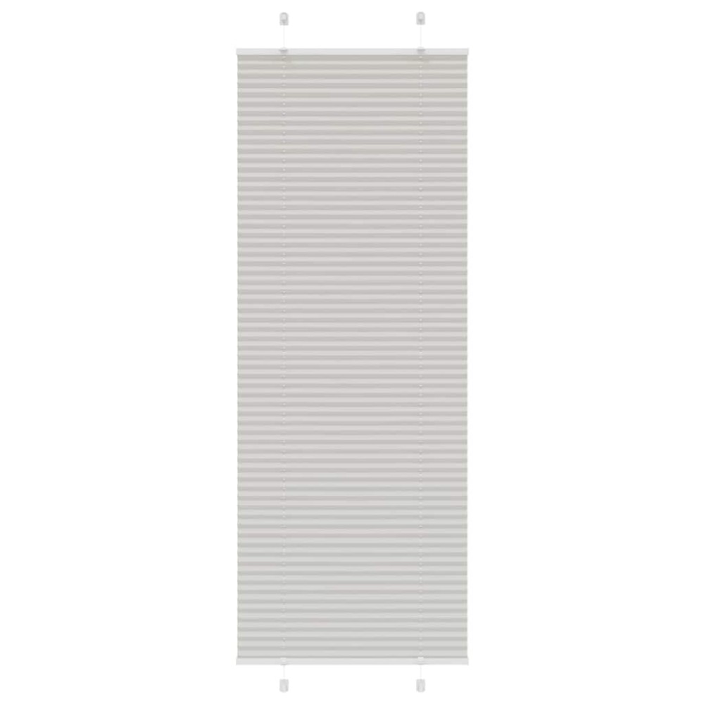 vidaXL Πλισέ περσίδα ανοιχτό γκρι 70x200 cm Πλάτος υφάσματος 69,4 cm