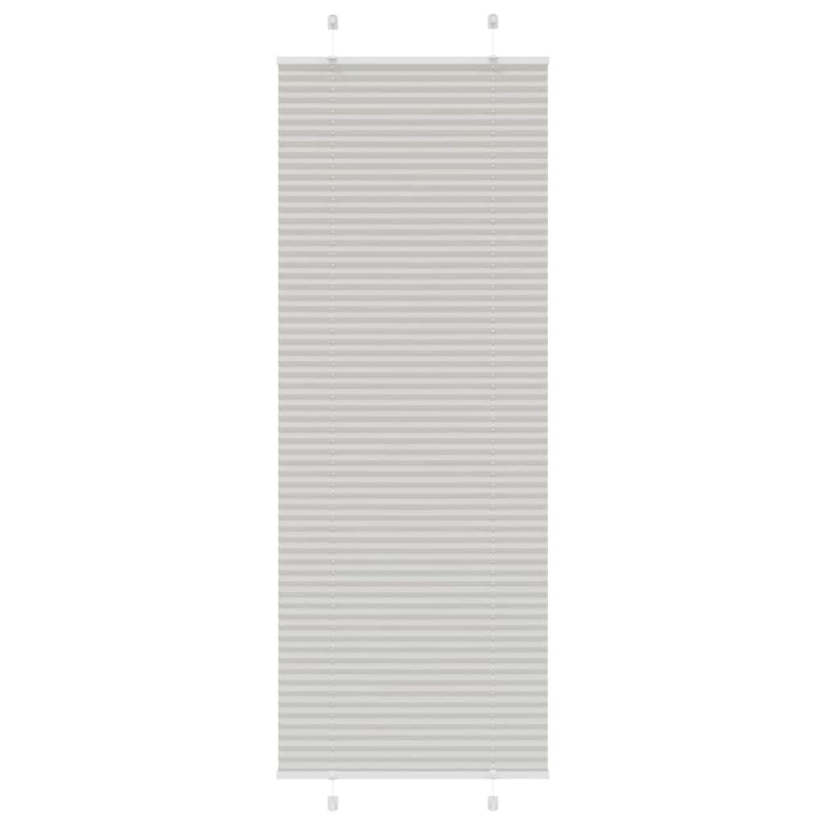 vidaXL Πλισέ περσίδα ανοιχτό γκρι 70x200 cm Πλάτος υφάσματος 69,4 cm