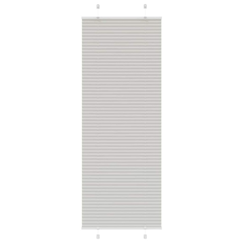 vidaXL Πλισέ περσίδα ανοιχτό γκρι 70x200 cm Πλάτος υφάσματος 69,4 cm