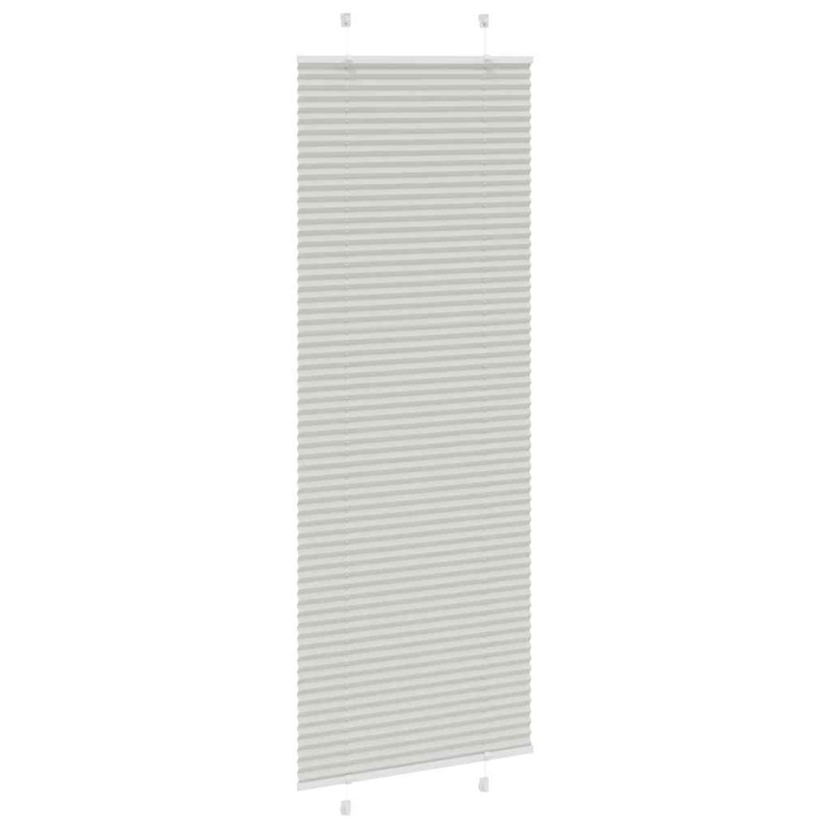 vidaXL Πλισέ περσίδα ανοιχτό γκρι 70x200 cm Πλάτος υφάσματος 69,4 cm