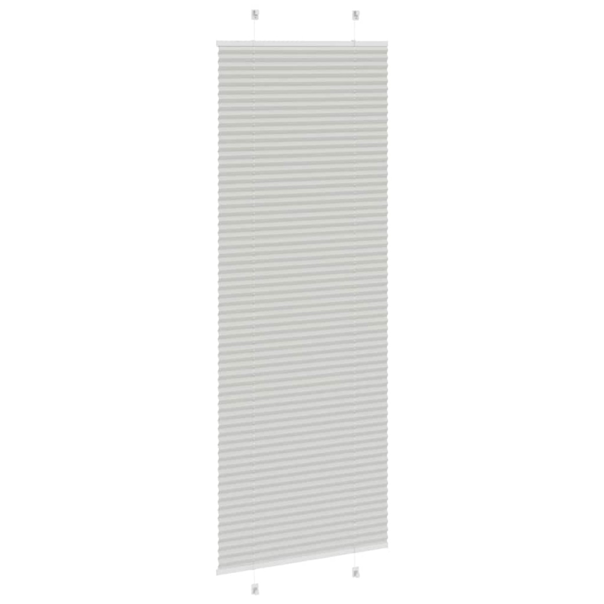 vidaXL Πλισέ περσίδα ανοιχτό γκρι 70x200 cm Πλάτος υφάσματος 69,4 cm