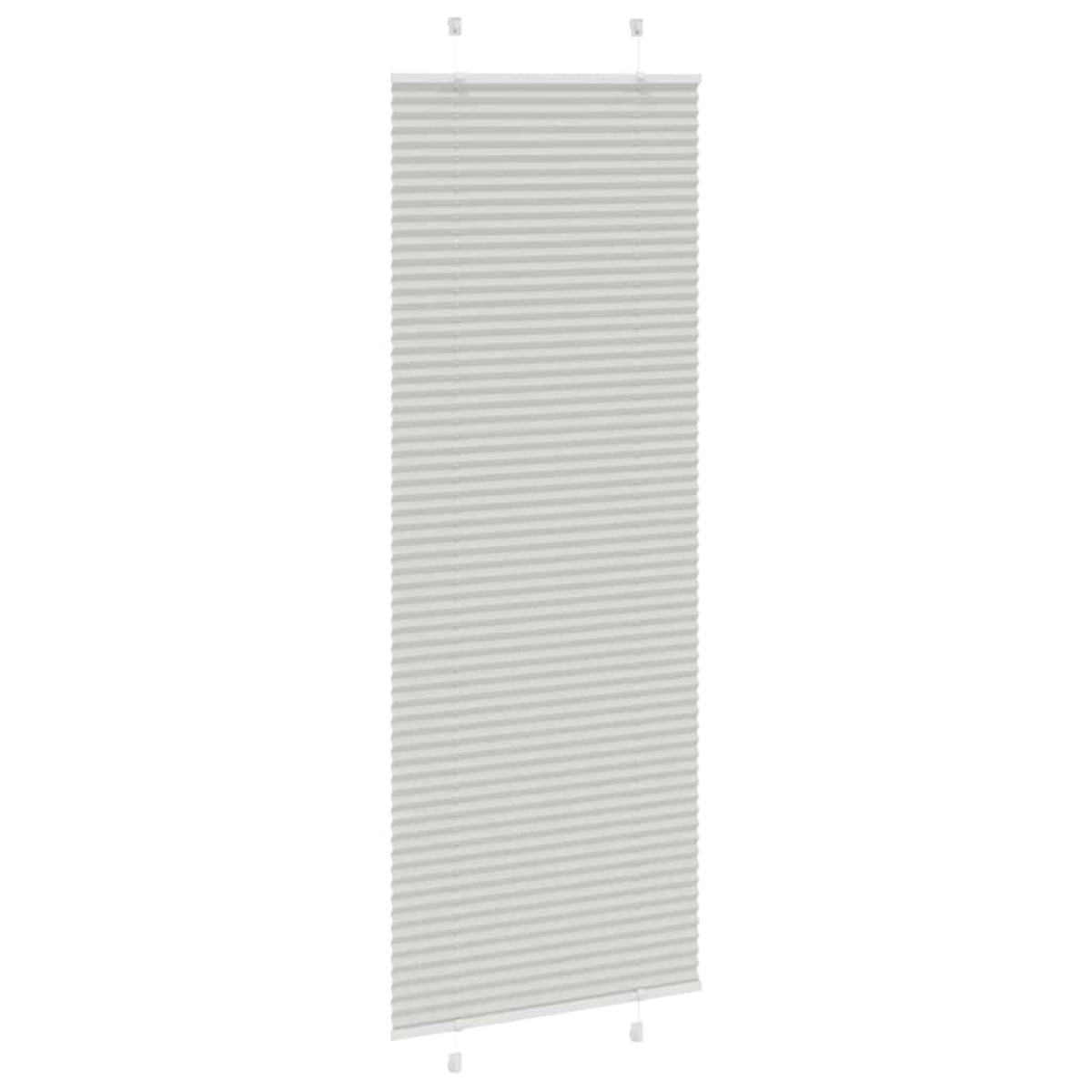 vidaXL Πλισέ περσίδα ανοιχτό γκρι 80x200 cm Πλάτος υφάσματος 79,4 cm