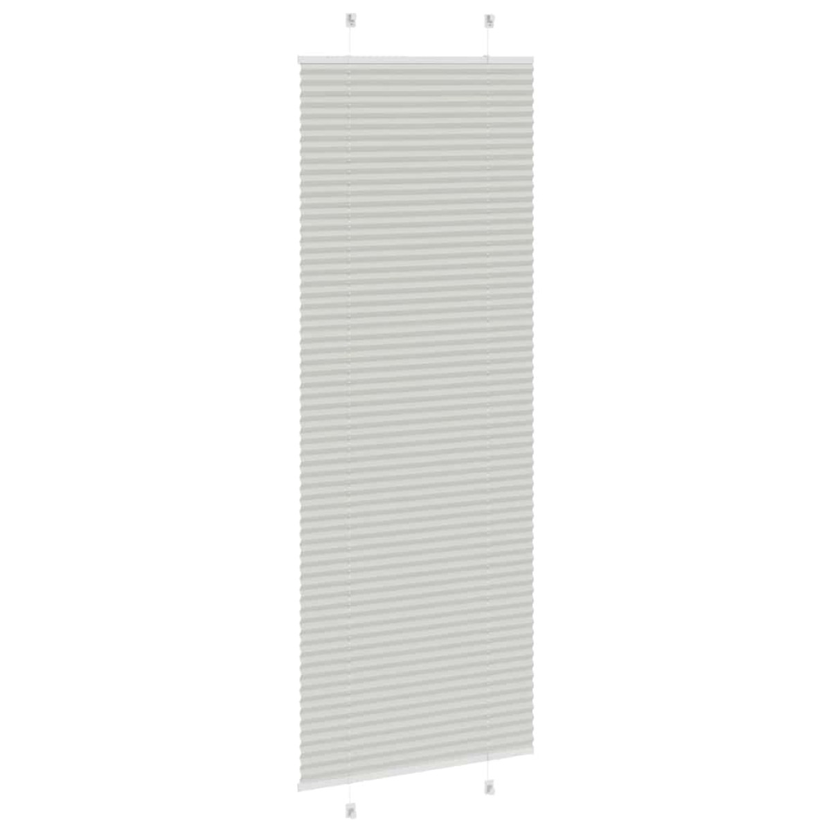 vidaXL Πλισέ περσίδα ανοιχτό γκρι 80x200 cm Πλάτος υφάσματος 79,4 cm