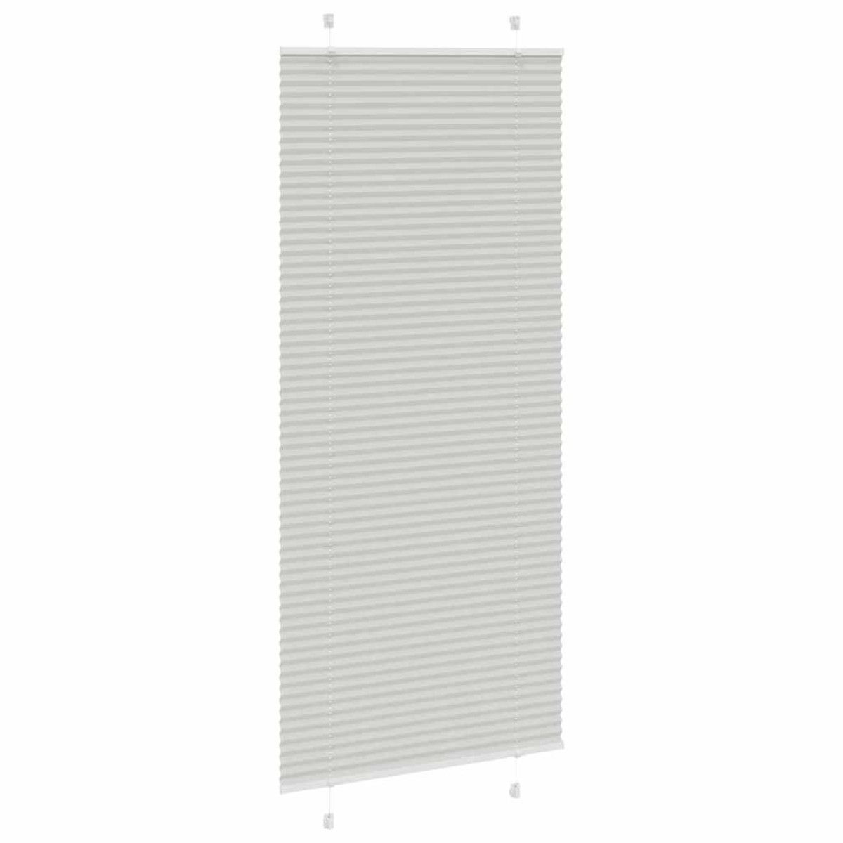 vidaXL Πλισέ περσίδα ανοιχτό γκρι 85x200 cm Πλάτος υφάσματος 84,4 cm