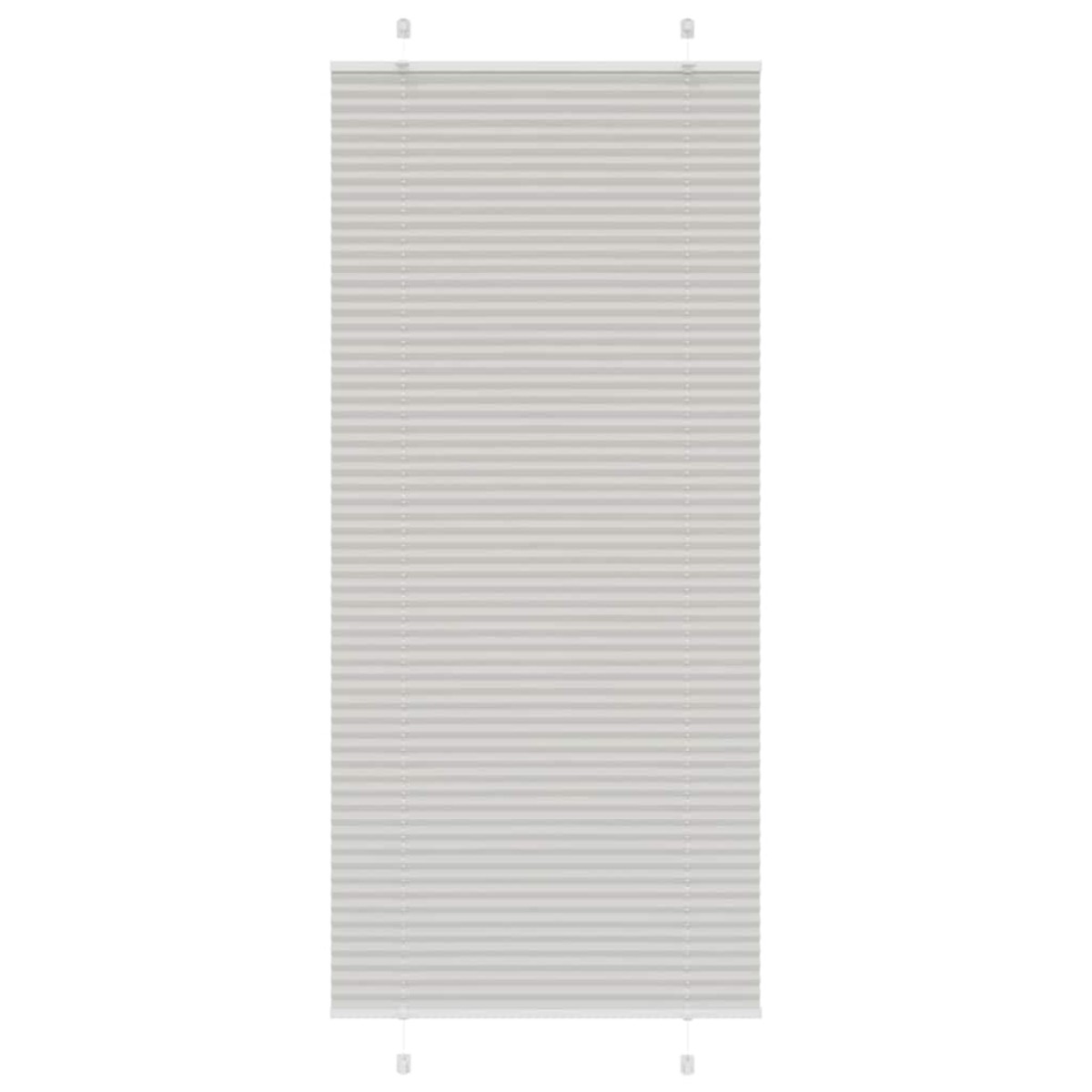 vidaXL Πλισέ περσίδα ανοιχτό γκρι 100x200 cm Πλάτος υφάσματος 99,4 cm
