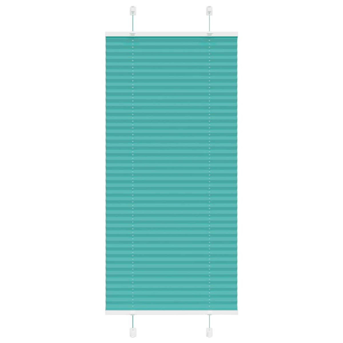 vidaXL Πλισέ Στόρι Πετρόλ Πράσινο 60x150 εκ. Πλάτος Υφάσματος 59,4 εκ. Πολυεστέρας