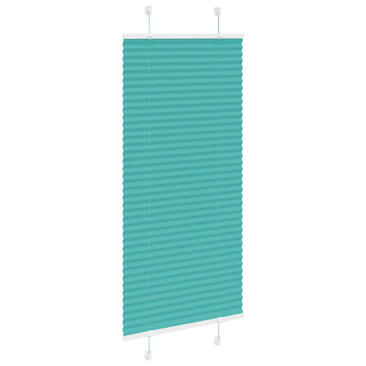 vidaXL Πλισέ Στόρι Πετρόλ Πράσινο 60x150 εκ. Πλάτος Υφάσματος 59,4 εκ. Πολυεστέρας