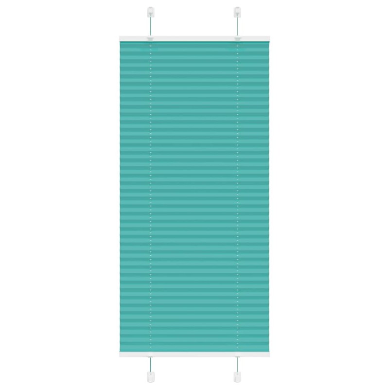 vidaXL Πλισέ Στόρι Πετρόλ Πράσινο 60x150 εκ. Πλάτος Υφάσματος 59,4 εκ. Πολυεστέρας