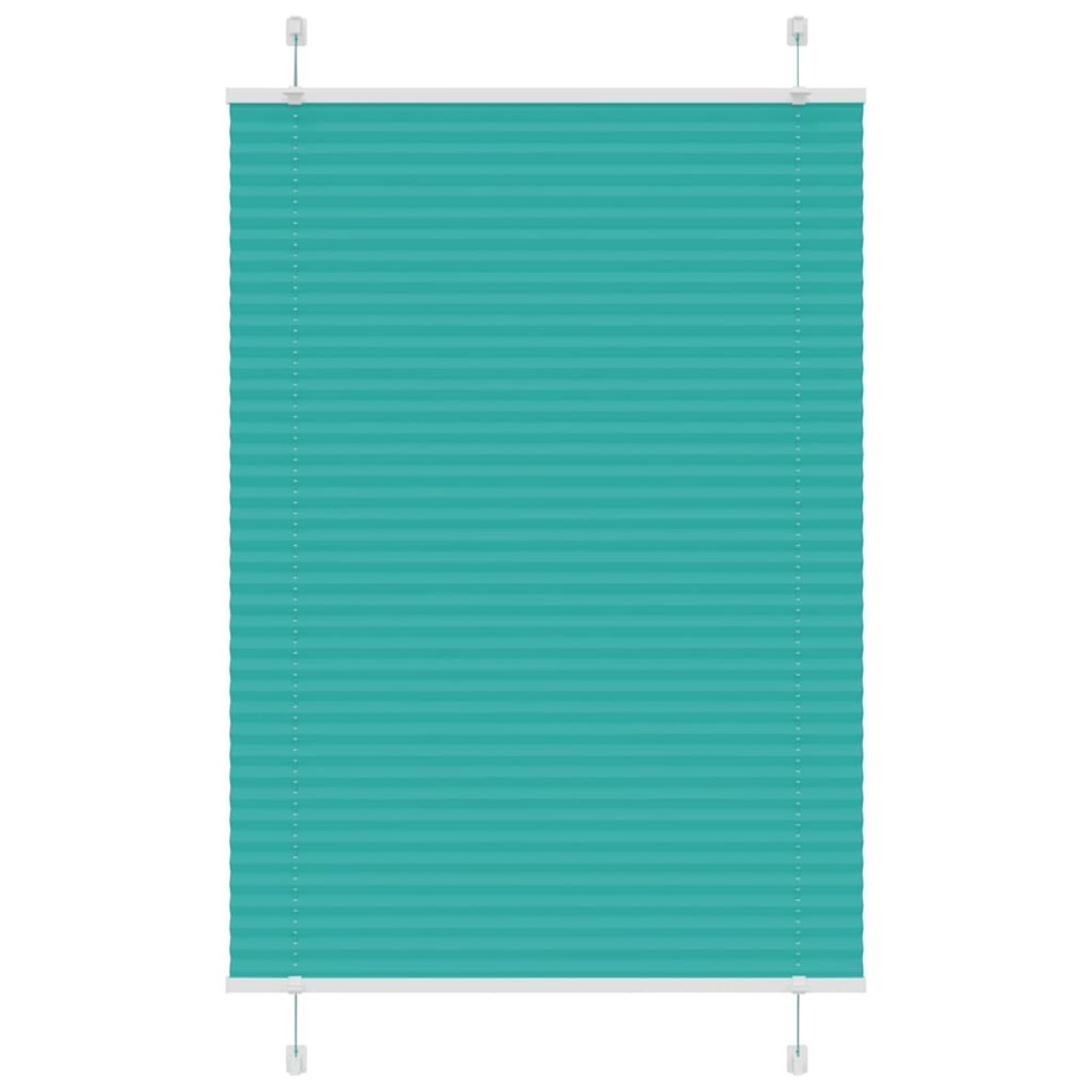 vidaXL Πλισέ περσίδα πετρόλ πράσινο 90x150 cm Πλάτος υφάσματος 89,4 cm