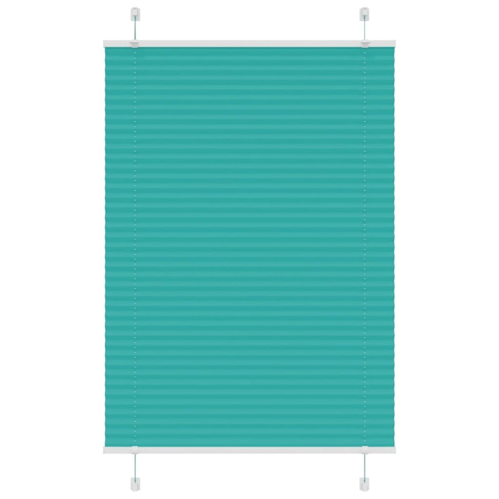 vidaXL Πλισέ περσίδα πετρόλ πράσινο 95x150 cm Πλάτος υφάσματος 94,4 cm