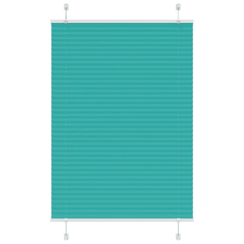 vidaXL Πλισέ περσίδα πετρόλ πράσινο 95x150 cm Πλάτος υφάσματος 94,4 cm