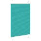 vidaXL Πλισέ περσίδα πετρόλ πράσινο 100x150 cm Πλάτος υφάσματος 99,4cm