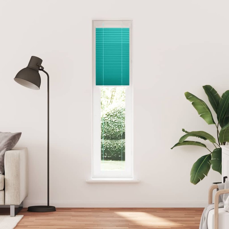 vidaXL Πλισέ Στόρι Πετρόλ Πράσινο 45x200 εκ. Πλάτος Υφάσματος 44,4 εκ. Πολυεστέρας