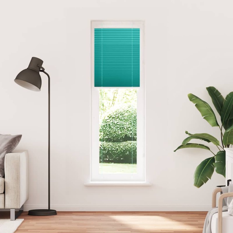 vidaXL Πλισέ Στόρι Πετρόλ Πράσινο 55x200 εκ. Πλάτος Υφάσματος 54,4 εκ. Πολυεστέρας