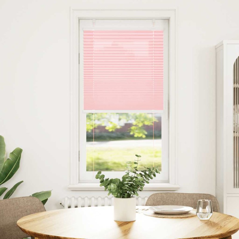 vidaXL Πλισέ Στόρι Ροζ 65x100 εκ. Πλάτος Υφάσματος 64,4 εκ. Πολυεστέρας