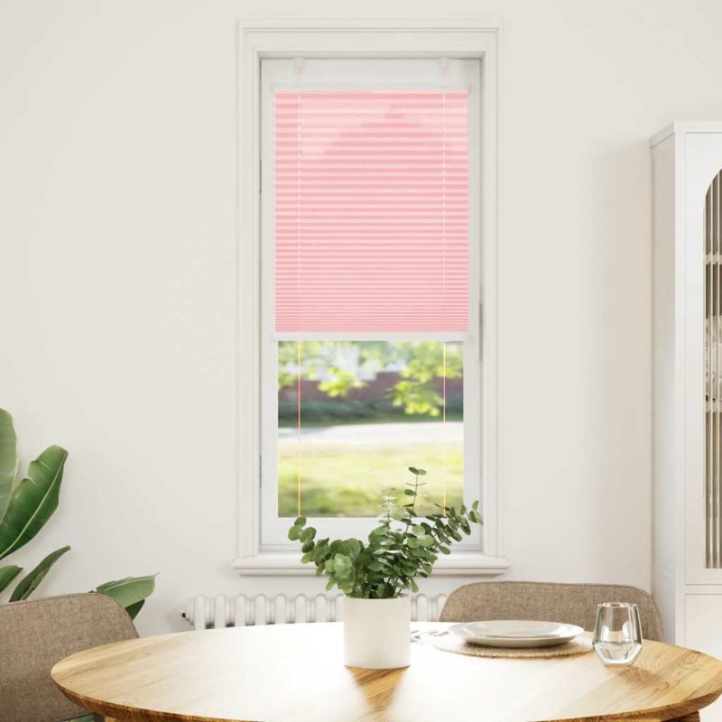 vidaXL Πλισέ Στόρι Ροζ 40x150 εκ. Πλάτος Υφάσματος 39,4 εκ. Πολυεστέρας