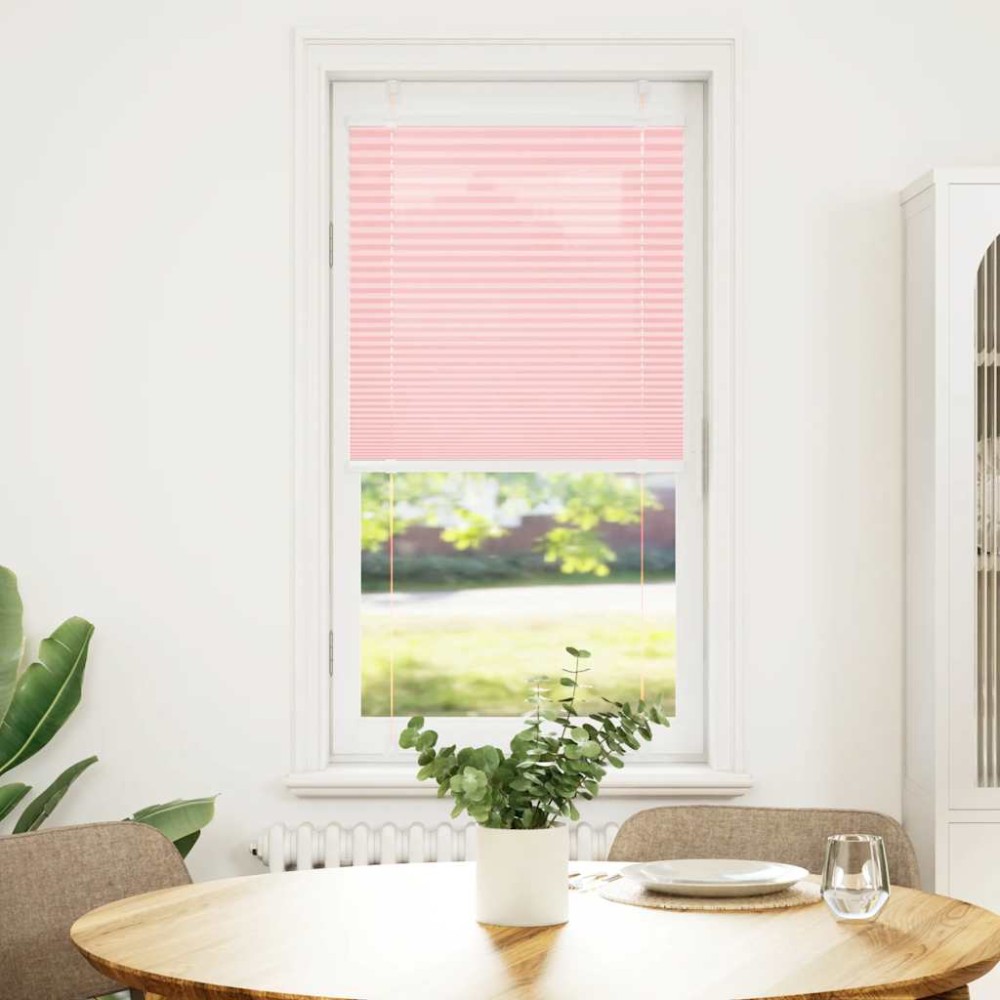 vidaXL Πλισέ Στόρι Ροζ 55x150 εκ. Πλάτος Υφάσματος 54,4 εκ. Πολυεστέρας