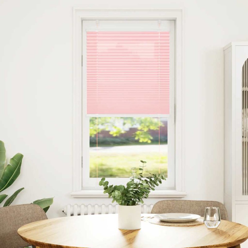 vidaXL Πλισέ Στόρι Ροζ 55x150 εκ. Πλάτος Υφάσματος 54,4 εκ. Πολυεστέρας