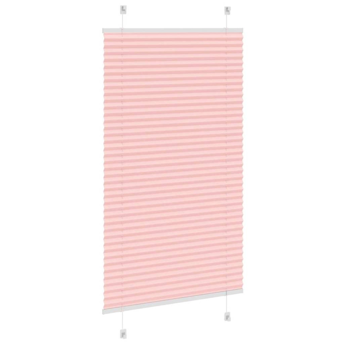 vidaXL Πλισέ Στόρι Ροζ 75x150 εκ. Πλάτος Υφάσματος 74,4 εκ. Πολυεστέρας