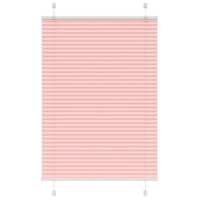 vidaXL Πλισέ περσίδα ροζ 90x150 cm Πλάτος υφάσματος 89,4 cm