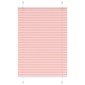 vidaXL Πλισέ περσίδα ροζ 95x150 cm Πλάτος υφάσματος 94,4 cm