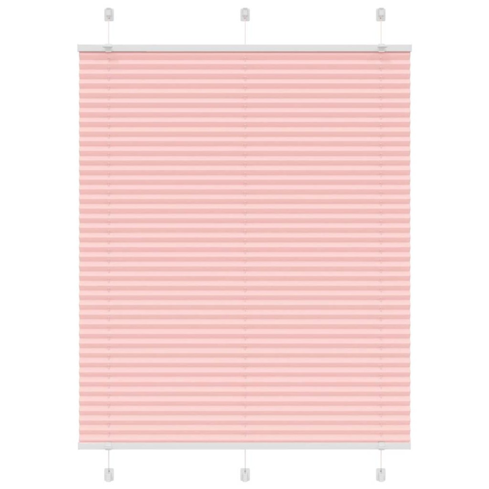 vidaXL Πλισέ περσίδα ροζ 105x150 cm Πλάτος υφάσματος 104,4 cm