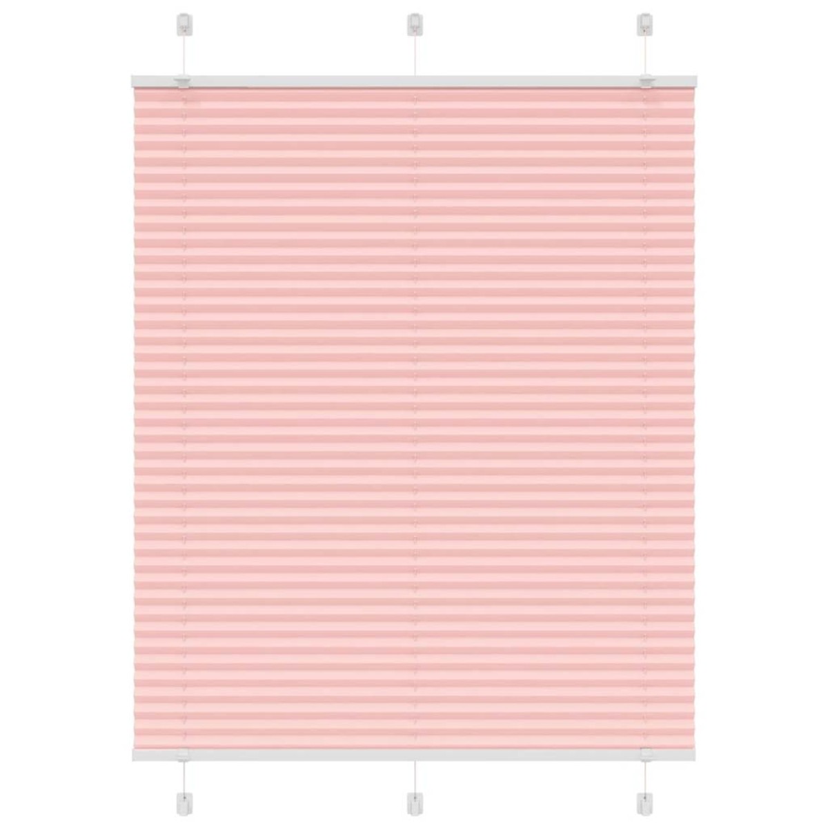 vidaXL Πλισέ περσίδα ροζ 105x150 cm Πλάτος υφάσματος 104,4 cm