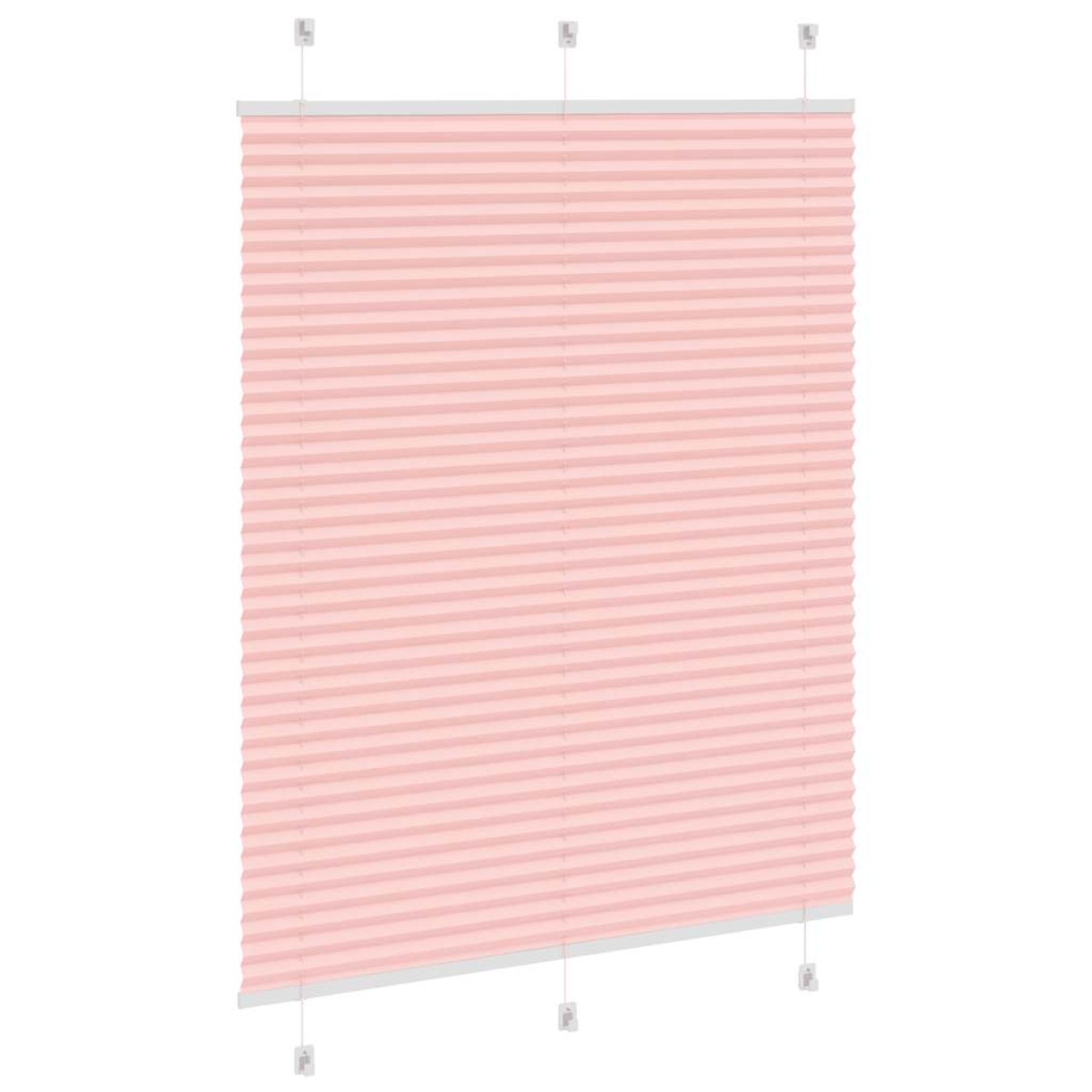 vidaXL Πλισέ περσίδα ροζ 105x150 cm Πλάτος υφάσματος 104,4 cm