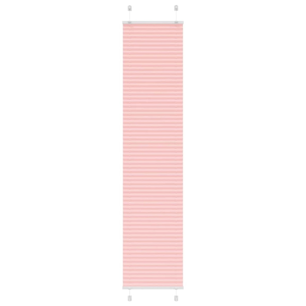 vidaXL Πλισέ Στόρι Ροζ 45x200 εκ. Πλάτος Υφάσματος 44,4 εκ. Πολυεστέρας