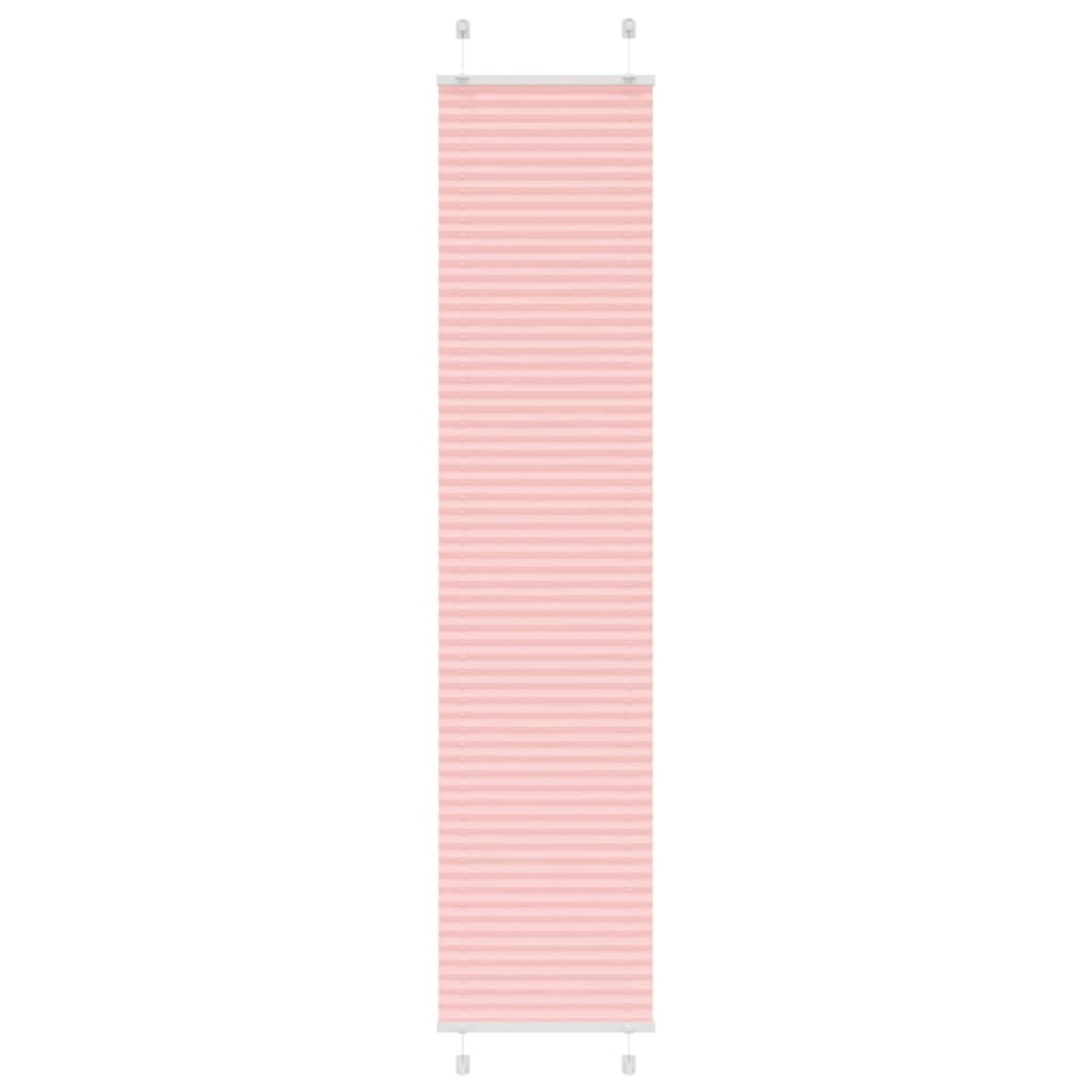 vidaXL Πλισέ Στόρι Ροζ 45x200 εκ. Πλάτος Υφάσματος 44,4 εκ. Πολυεστέρας
