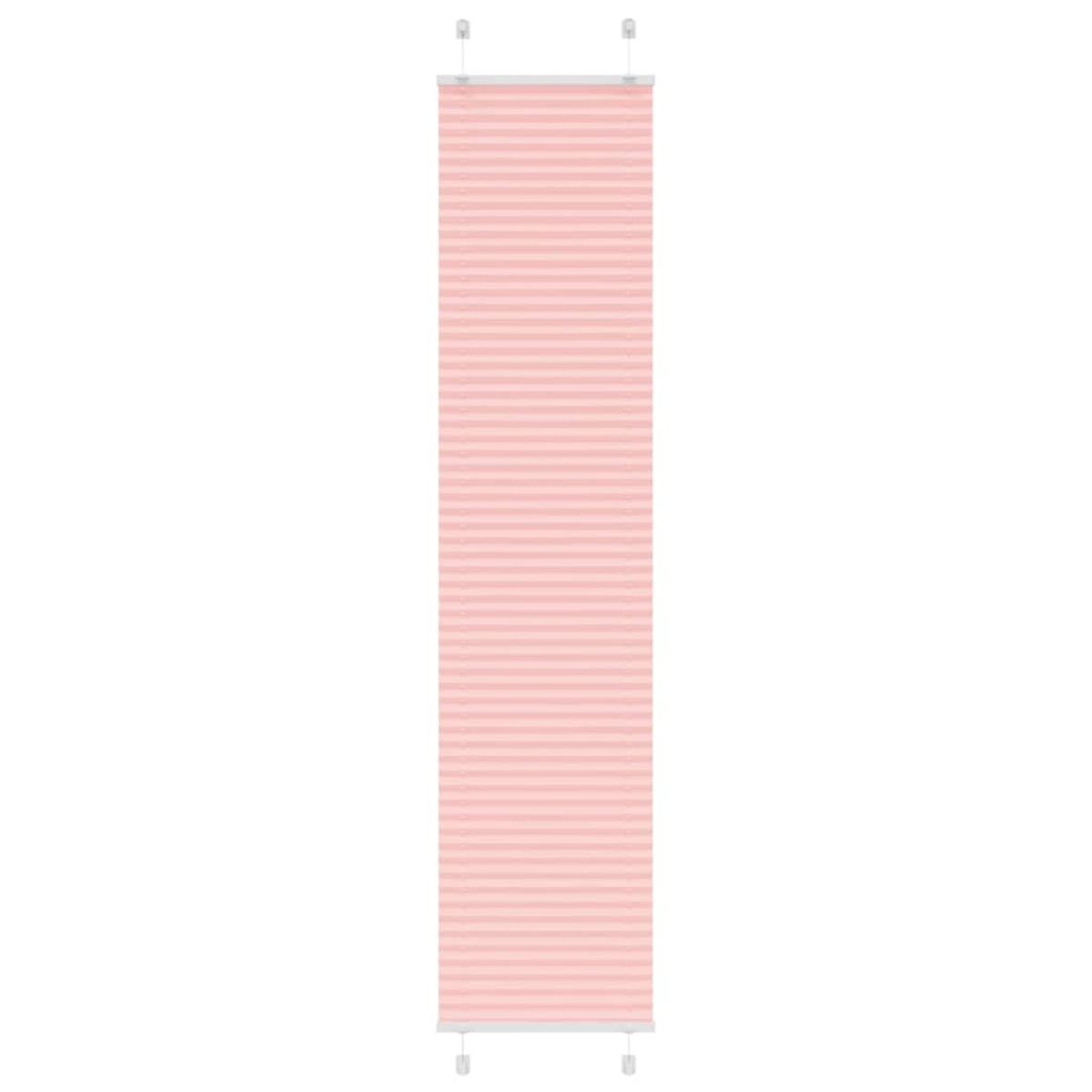 vidaXL Πλισέ Στόρι Ροζ 50x200 εκ. Πλάτος Υφάσματος 49,4 εκ. Πολυεστέρας