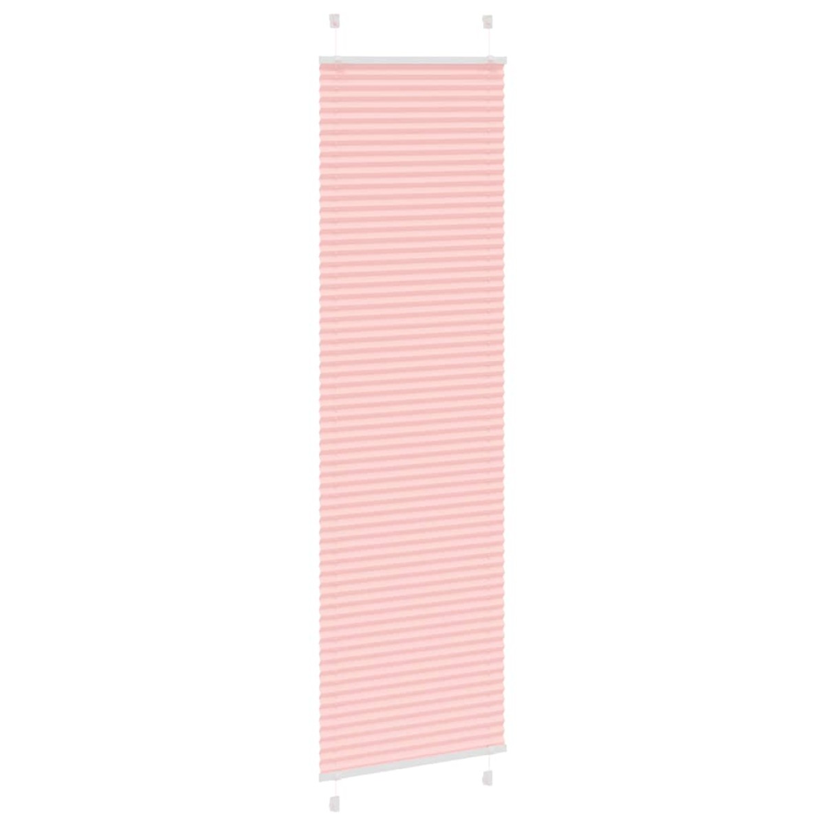 vidaXL Πλισέ Στόρι Ροζ 55x200 εκ. Πλάτος Υφάσματος 54,4 εκ. Πολυεστέρας